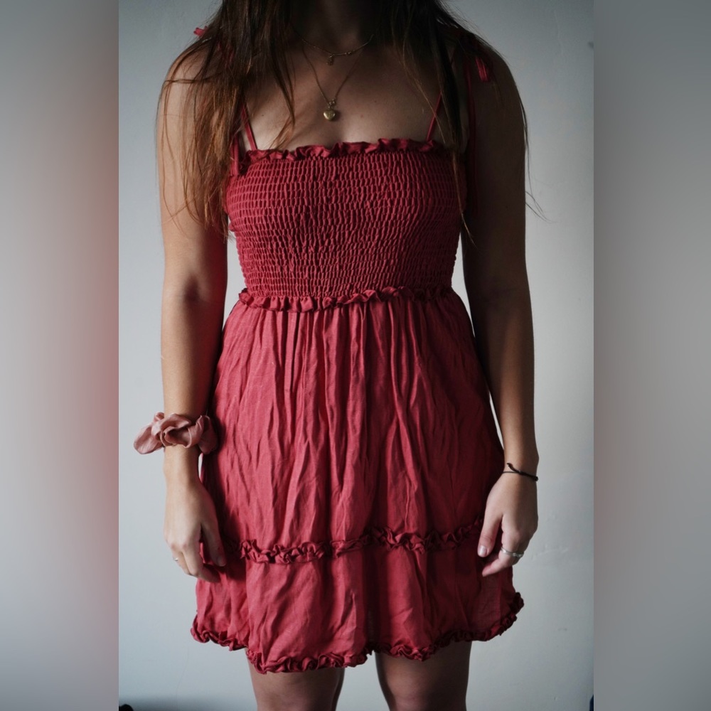 Brick red sundress